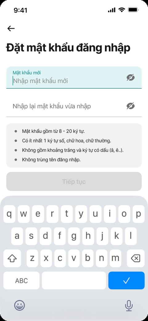 Đặt mật khẩu